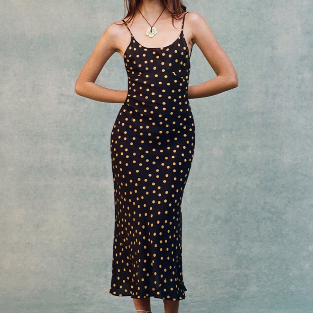 REALISATION PAR - IGGY DRESS - Yellow Polka - XS
